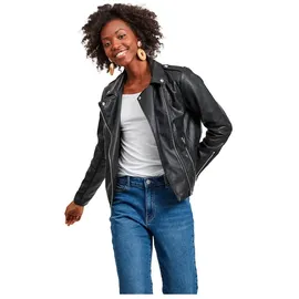 VILA Jacke in Leder-Optik Modell 'CARA', Black, S