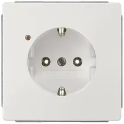 Siemens 5UB18441 DELTA style SCHUKO-Steckdose mit Betriebsanzeige, platinmetallic