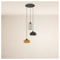 s.luce Cruet Mehrfach-Pendelleuchte Glas 3 oder 5-flammig