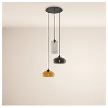 s.luce Cruet Mehrfach-Pendelleuchte Glas 3 oder 5-flammig