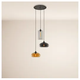 s.luce Cruet Mehrfach-Pendelleuchte Glas 3 oder 5-flammig