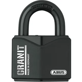 ABUS Granit 37/55 für den Außeneinsatz - Sicherheitslevel 10 - Schlüssel - Schwarz