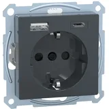 Merten USB-Steckdose 1 St. Anthrazit