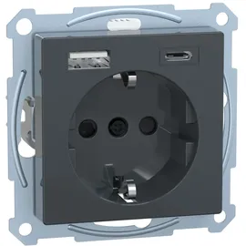 Merten USB-Steckdose 1 St. Anthrazit