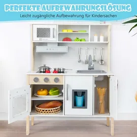 Costway Spiel-Küche Kinderküche mit 18 Zubehör (310700)