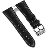 Festina Uhrenarmband Festina Herren Uhrenarmband 28mm, Herrenuhrenarmband aus Leder, Elegant-Style schwarz