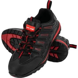 LAHTI PRO Leder/Oxford Schuhe Schwarz-Rot, Sb, "46", Ce, Lahti - Schwarz/Rot - 46