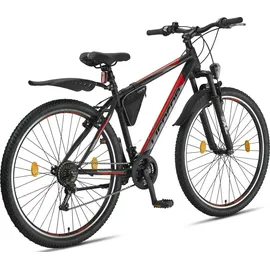 Licorne Bike Guide Premium Mountainbike 26 Zoll RH 0 cm schwarz/rot