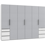 WIMEX Level 300 x 216 x 58 cm weiß/Light grey mit Schubladen