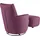 Set One by Musterring Relaxsessel »SO 1450« Set, mit Dreh- und Wippfunktion, inklusive Hocker lila