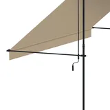 Wasabi - Klemmmarkise 300cm Cityline Beige - Verstellbare Markise ohne Bohren - Sonnensegel UV Schutz Sonnenschutz - Klemmmarkise für Outdoor
