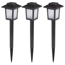 GLOBO Solarleuchte Kunststoff 37,0 cm 3Stk. schwarz