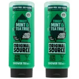 Original Source Duschgel XXL Mint & Tea Tree, 2 x 750ml