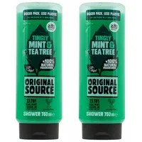 Original Source Duschgel XXL Mint & Tea Tree, 2 x 750ml