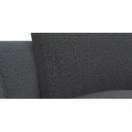 flexlux Eckcouch Polyester 3-Sitzer Schwarz
