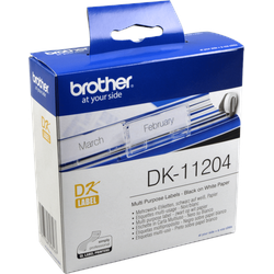 Brother PT Etiketten DK11204  weiss  17x54mm  400 St. Rolle