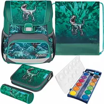 Herlitz Schulranzen Set Loop Plus Green Rex 5-teilig - Grün