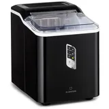 Klarstein Eiswürfelmaschine Klein, Schneller Ice Cube Maker, Eiswürfelbereiter Selbstreinigend, Eiswürfelgerät für Große und Kleine Eiswürfel, mit Eiswürfelbehälter, 12kg/24h, Fassungsvermög