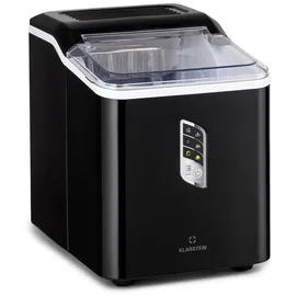 Klarstein Eiswürfelmaschine Klein, Schneller Ice Cube Maker, Eiswürfelbereiter Selbstreinigend, Eiswürfelgerät für Große und Kleine Eiswürfel, mit Eiswürfelbehälter, 12kg/24h, Fassungsvermög