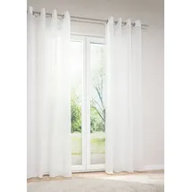 Lysel - Ösenschal Esira #1W in den Maßen (B x H): 144cm x 245cm in Cremeweiß/weiß