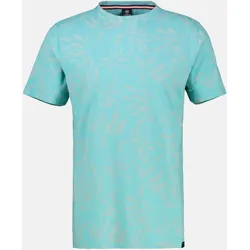 Übergrößen T-Shirt mit hohem Tragekomfort durch Stretchanteil - Coastal Blue - 6XL