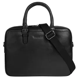 Bugatti Bella Aktentasche Leder 38 cm Laptopfach schwarz