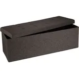 Relaxdays Sitzbank Faltbar Braun 38 x 114 x 38 cm