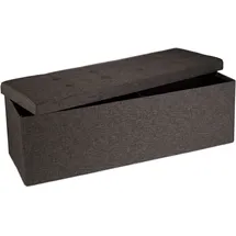 Relaxdays Sitzbank Faltbar Braun 38 x 114 x 38 cm
