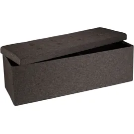 Relaxdays Sitzbank Faltbar Braun 38 x 114 x 38 cm