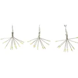 MARELIDA LED Lichterkette Pusteblume Silber 1 m