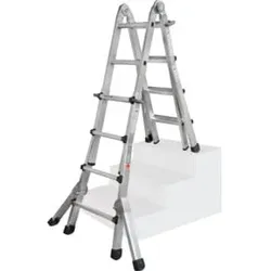 ILLER-LEITER Teleskopleiter Levelmaster 4x5 Spross.+Ausleger 64215