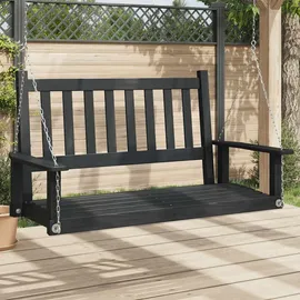 vidaXL Garten-Hängestuhl Schwarz 2-Sitzer