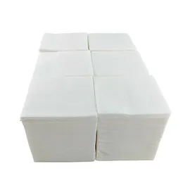 Hostelnovo 600 weiße Papierservietten, klein und einzeln, Mikropunkt-Textur, dicker und saugfähiger, ideal für Catering, Bars und Partys, 10 x 10 cm, gefaltet