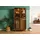 MASSIVMOEBEL24.DE Vitrine MAILAND 90 x 40 x 180 cm Dunkelbraun