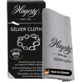 Hagerty Silver Cloth Schmuck Reinigungstuch 36x30cm I imprägniertes Tuch aus Baumwolle I effektives Silberputztuch mit Anlaufschutz zur Reinigung von Silberschmuck und Versilbertem