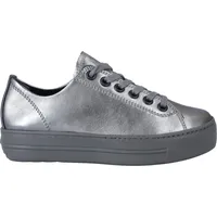 Paul Green Pauls Damen Plateau-Sneaker Silber 38,5