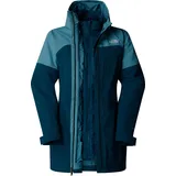 The North Face Damen Dryvent Mono Triclimate Parka (Größe M, blau)