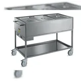 GastroHero Bain-Marie Wagen PROFI 3x GN 1/1