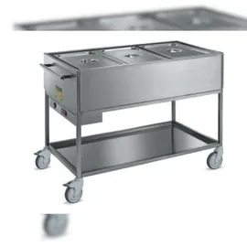 GastroHero Bain-Marie Wagen PROFI 3x GN 1/1