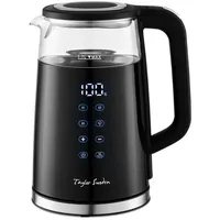 Taylor Swoden Wasserkocher Edelstahl Glas Wasserkocher Temperatureinstellung Warmhaltefunktion, 1.7
