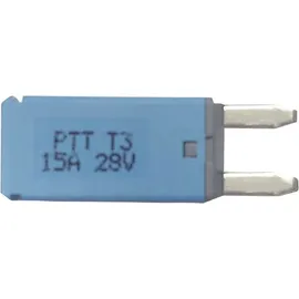 parts PTT Circuit Breaker Mini, type 3. Manual Reset, 15A C001-102-0064 Kfz Standard Flachsicherung 15 A Blau 1 St.