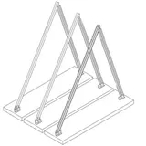 Viessmann Aufständerung für Flachdächer für 6 Kollektoren