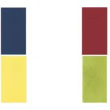 PAPSTAR Bistroservietten, 330 x 330 mm, 3-lagig, dunkelblau 1/8 Falz, Tissue, eingeschweißt