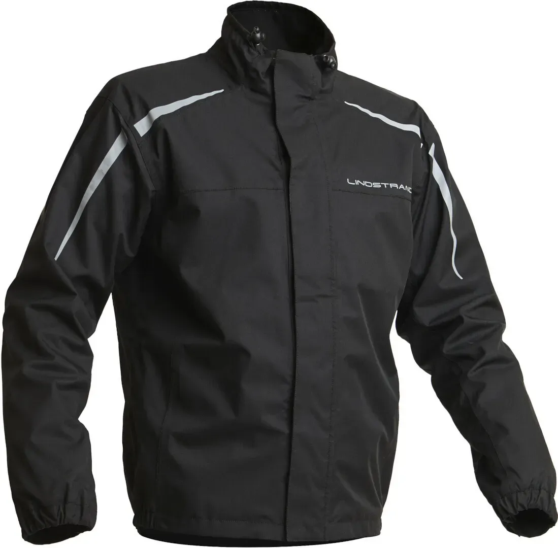 Lindstrands DW+ Motorrad Regenjacke, schwarz, Größe XL für Männer
