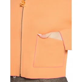 Cartoon Strickjacke orange/pink 38