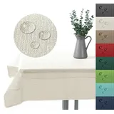 heimtexland Outdoor Tischdecke Typ883 130 x 160 cm Creme