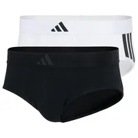 Adidas Slip Active Flex Cotton 3 Stripes in black/white