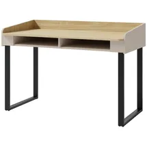 Deine Möbel 24 KINDERSCHREIBTISCH ALBI 10 125/64,5/83 in Sandbeige / Geölte Eiche - Beige