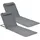 [en.casa] Donostia Gartenliege 143 x 48 x 0 cm Dunkelgrau
