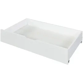 [en.casa] Unterbettkommode Ydre 2er Set Unterbett Aufbewahrungsbox 97,5 x 62 x 22 cm Bettkasten Holz Bettschublade auf Rollen Weiß